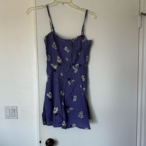 Reformation purple floral mini dress